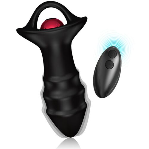 ARMONY - KYLIN FINGER VIBRATOR & ANAL STIK FJERNBETJENING SORT
