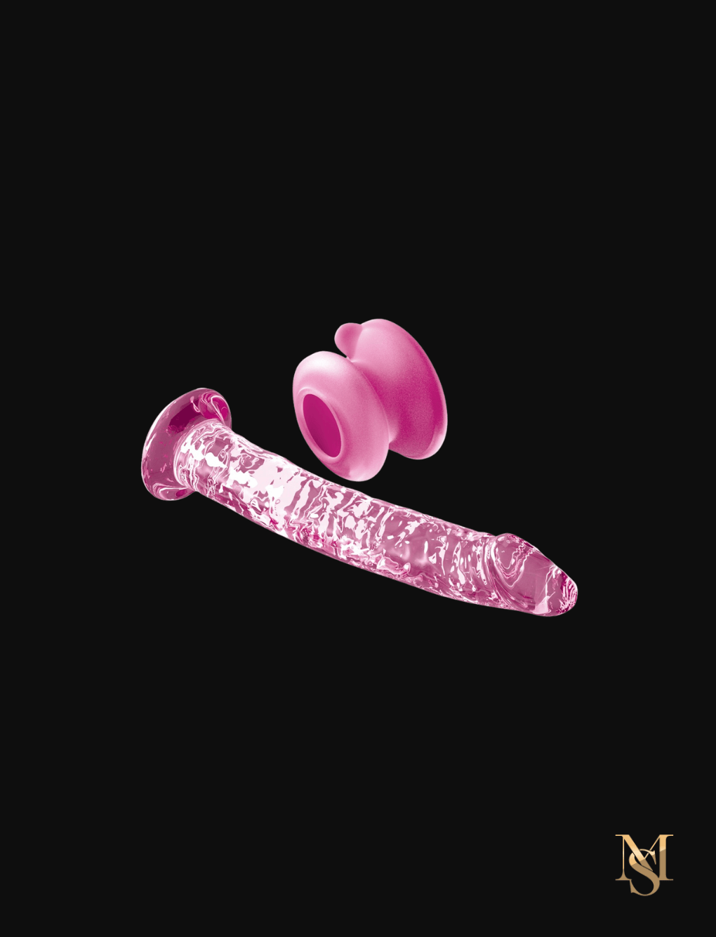 Icicles Glas dildo med sugekop (17 cm)