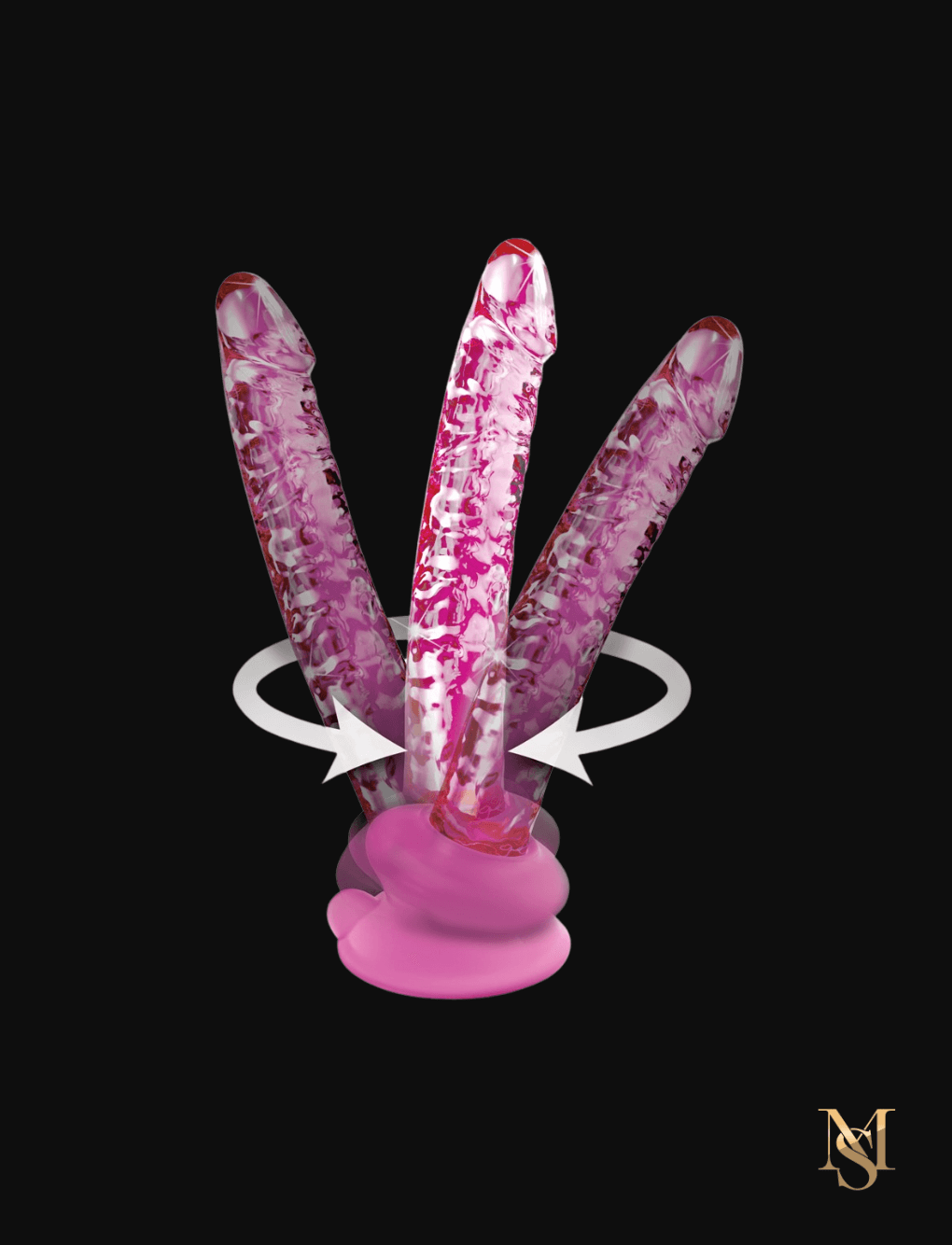 Icicles Glas dildo med sugekop (17 cm)