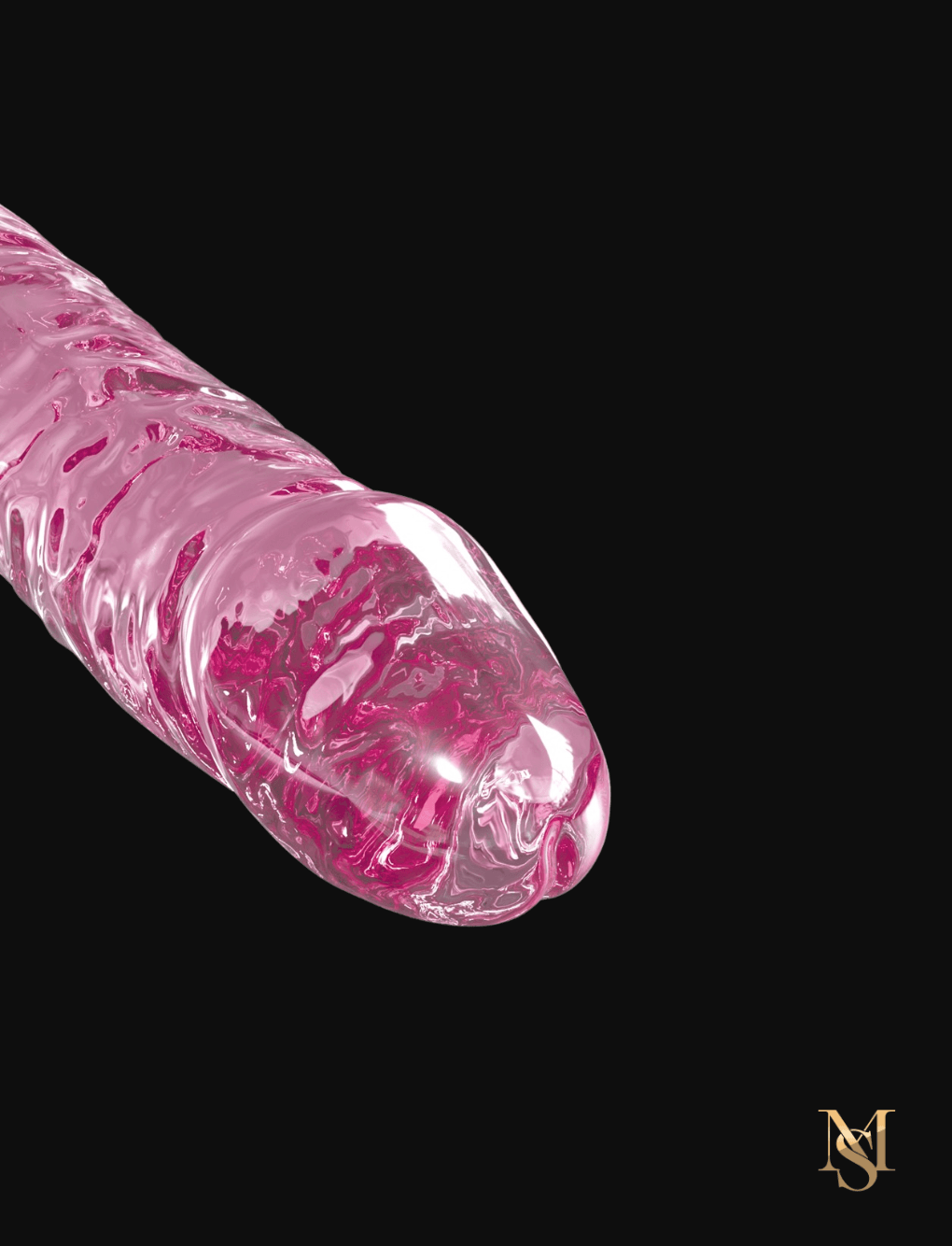 Icicles Glas dildo med sugekop (17 cm)