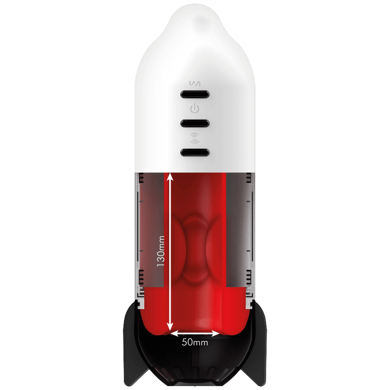Rocket masturbator blød kompressionstek og vibration - MYSECRET