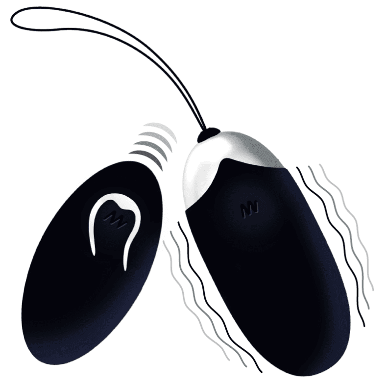 Intense: FLIPPY II VIBRATING EGG WITH REMOTE CONTROL BLACK