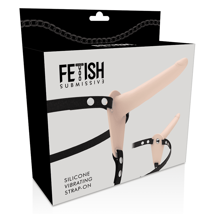 Fetish Submissive: Flesh silikone strap-on