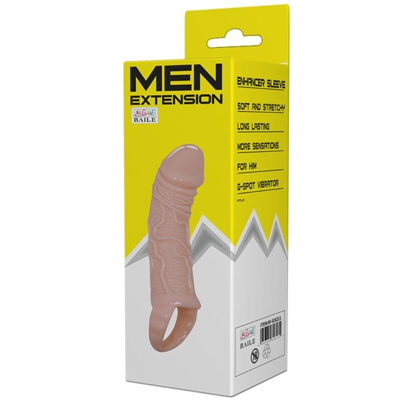 Baile: MEN EXTENSION COVER PENIS AND STRAP 10 CM
